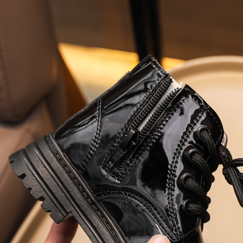 Children's Martin 2024 new girls' autumn and winter short British style boys' single boots_voghion.com