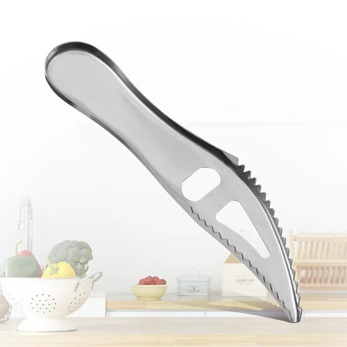 Cross-border Amazon fish scale planer creative beer bottle opener multi-functional stainless steel bottle opener kitchen gadget