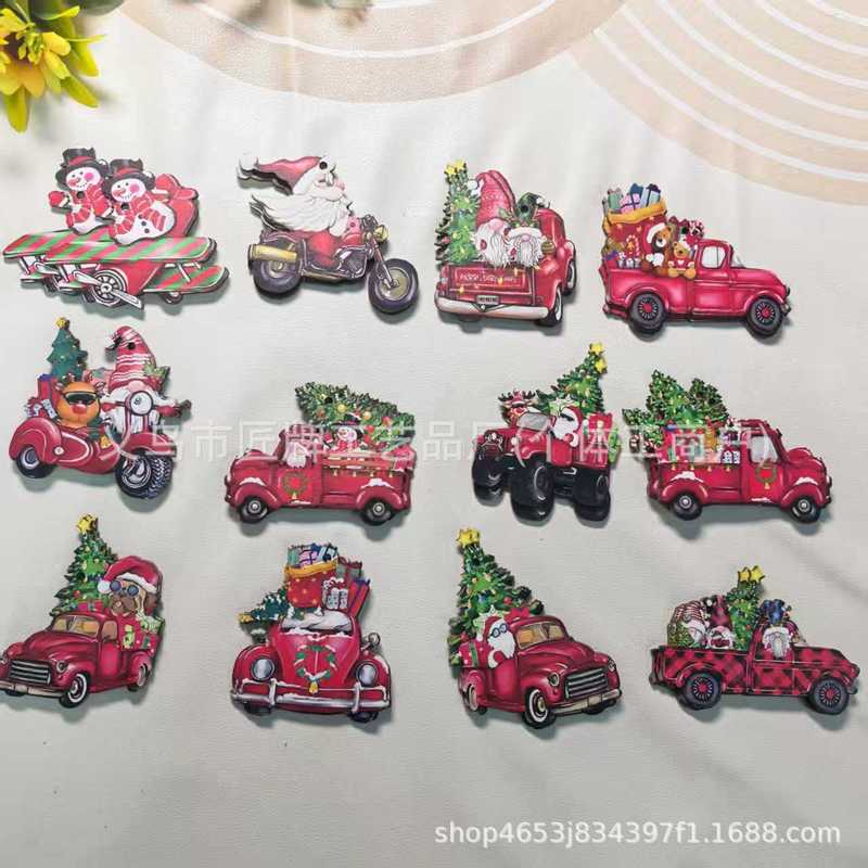 跨境爆款圣诞小矮人木质圣诞树装饰挂件冬季创意派对聚会木制挂饰|undefined