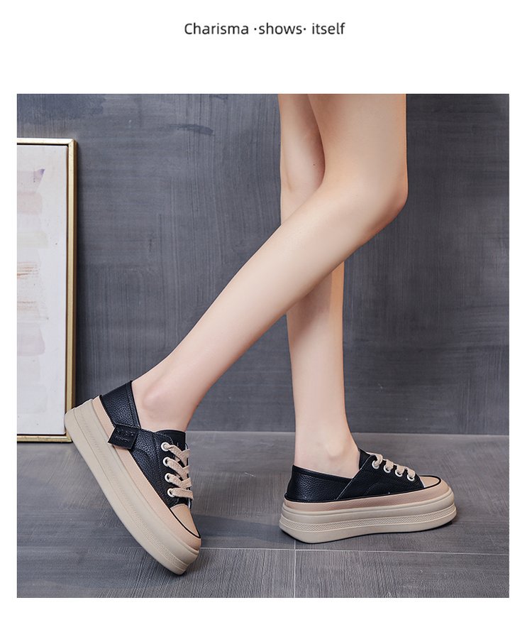 2023 Nuevos zapatos pequeños de pizarra informales, versátiles y de dos usos_voghion.com