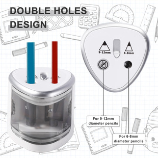 English version of astronomical electric double-hole pencil sharpener automatic student pencil sharpener art painting pencil sharpener