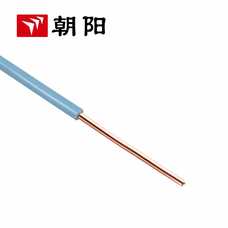 Chaoyang cable ZB-BV 4 cuadrados cable ignífugo estándar nacional cable de núcleo único cable de aire acondicionado de cobre 100 metros azul image 2