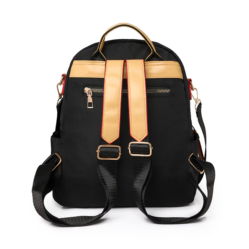 2024 nueva mochila para mujer, mochila de bordado de ocio de gran capacidad, mochila de viaje de viaje de nailon ligero al por mayor