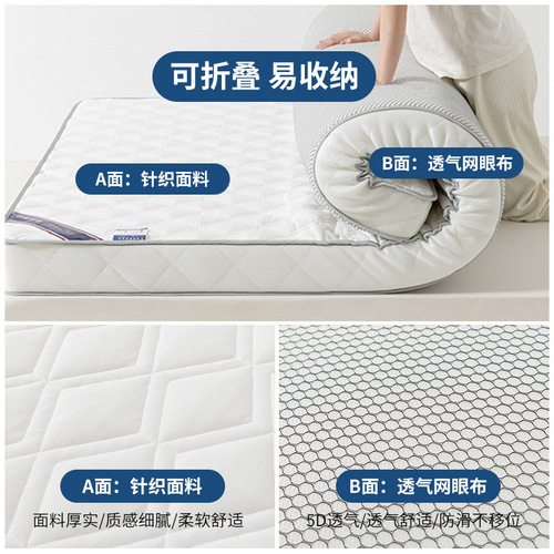Newly Upgraded Latex Mattress for Renting, Home Use Floor Cushion, Student Thick Tatami Mattress, Dormitory Soft Pad Wholesale