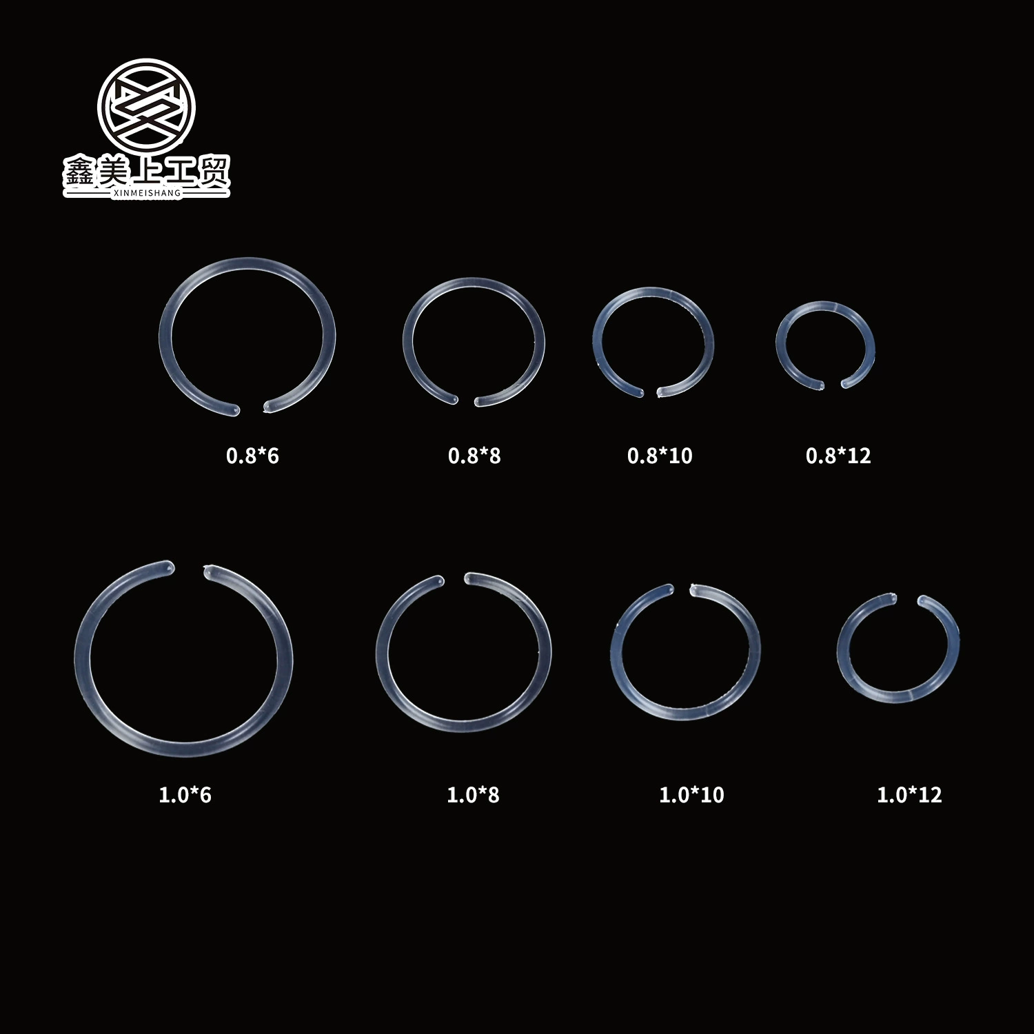 Прозрачные серьги-кольца, изогнутые серьги, защита от прокола ушей, игла для прокола без засорения, можно спать с ними, серьги-кольца для уха, невидимые серьги.