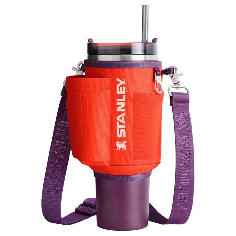 现货！跨境热销史丹利杯套Stanley杯套40oz单肩斜挎水杯袋钥匙扣|undefined