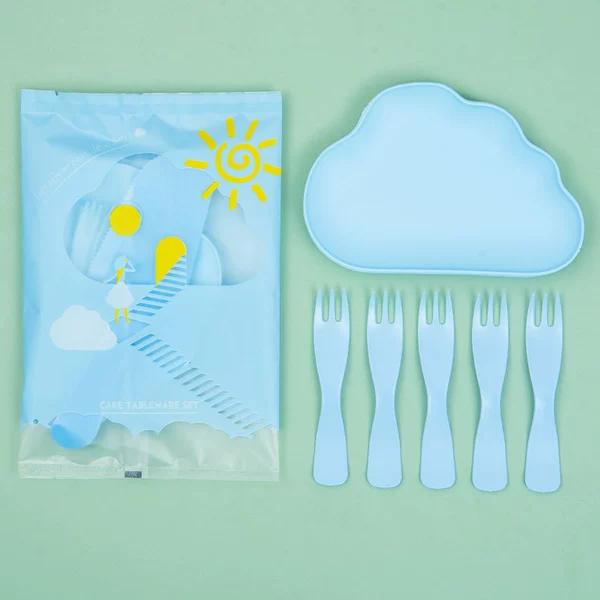 Hollow clouds, clouds, clouds, blue 5 plates, 38 sets, 38 sets