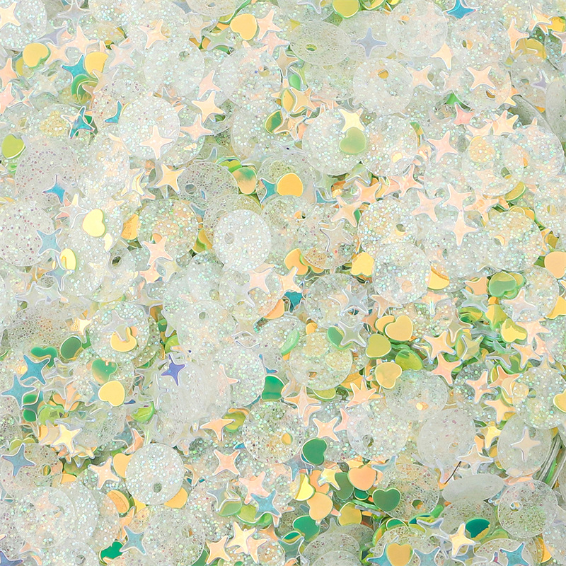 Color plateado lentejuelas nido pieza flash DIY material decorativo ropa Ropa Accesorios hecho en casa pendientes materiales accesorios image 11