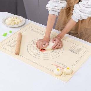 Thickened Extra Large Silicone Dumping Mat Household Food Grade Dumping Mat Baking Rolling Noodles Board Dumpling Mat