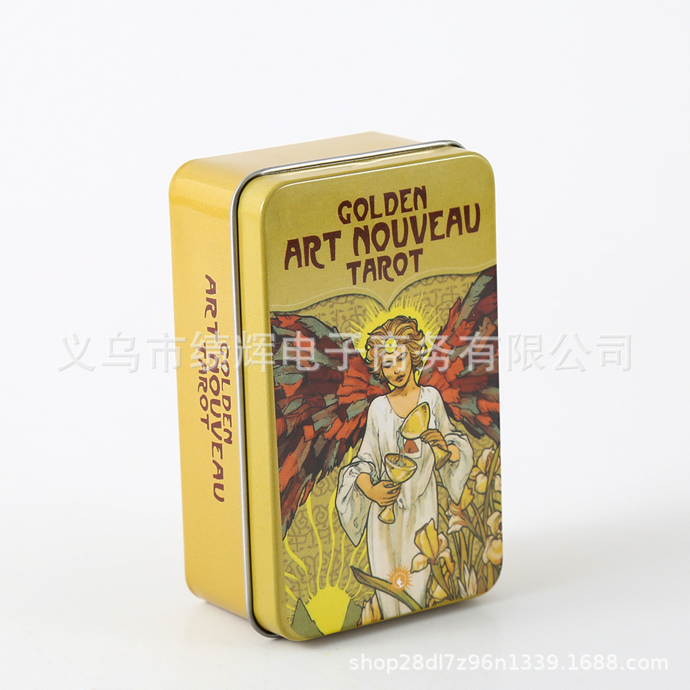 Caja de hierro inglés TARJETA DE Tarot giling Craft Tarot Cards actualizado Oracle Card tablero de papel recubierto tarjeta de juego