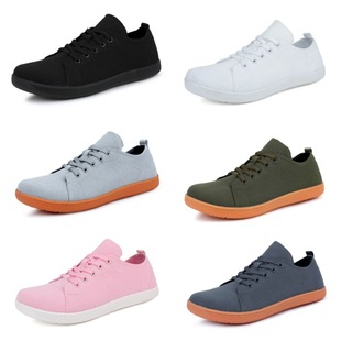 New Cross-Border Breathable Casual Soft-Soled Wide-Toe Shoes, Flat-Soled Hiking Shoes, Wide-Last Fly-Knit Shoes, Sports Couple Fitness Shoes