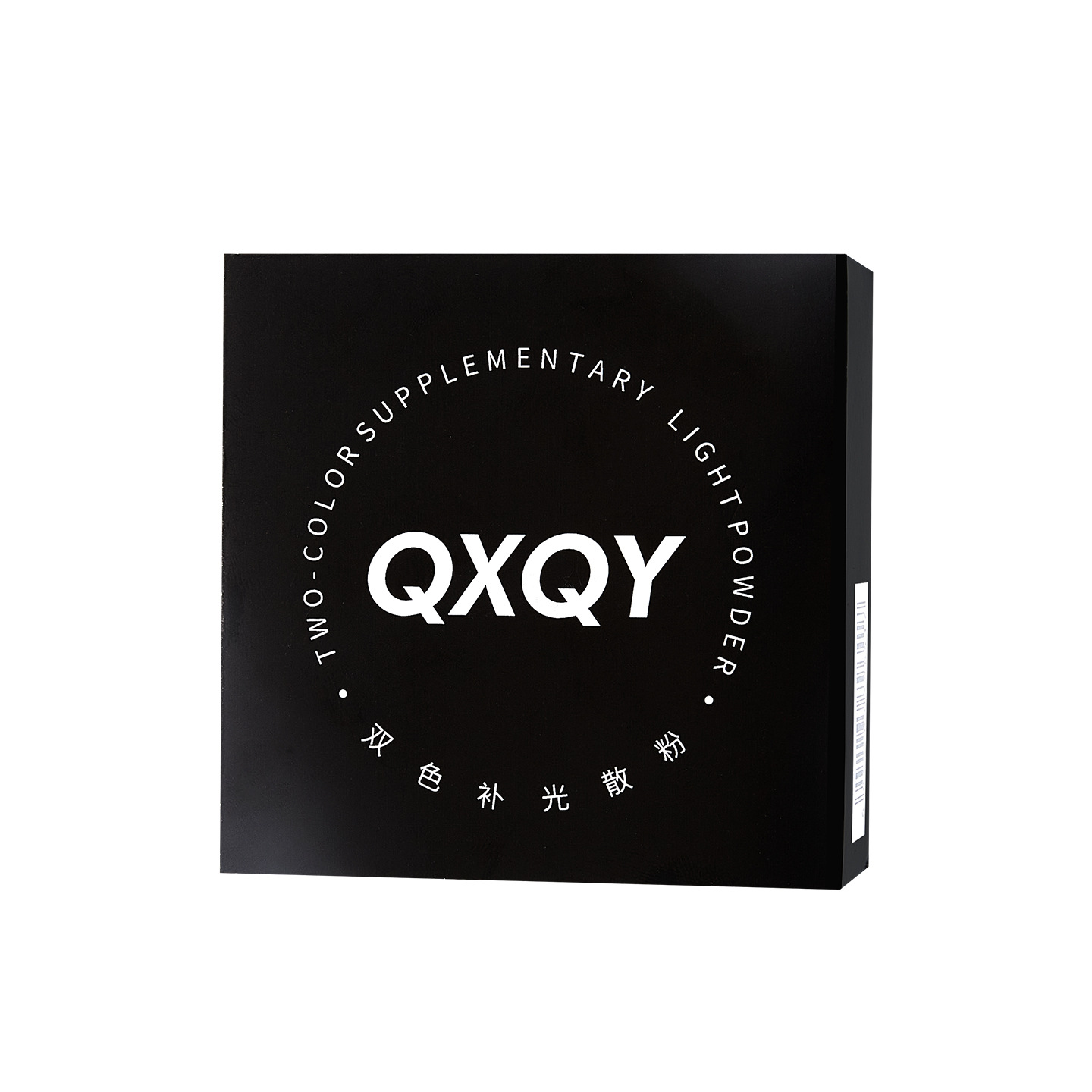 QXQY polvo de doble color para el maquillaje, control de aceite, brillo y niebla, maquillaje fresco y duradero, no es fácil de quitar, impermeable, protector de la piel