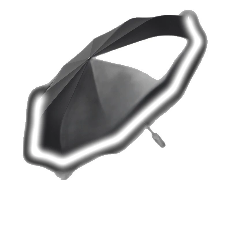 左都 Fully automatic ring buckle umbrella increased thickened reinforced students to go to school with folding men and women