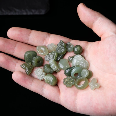 Zərgərlik ara hissələri Jade Lion Pendant Spacer