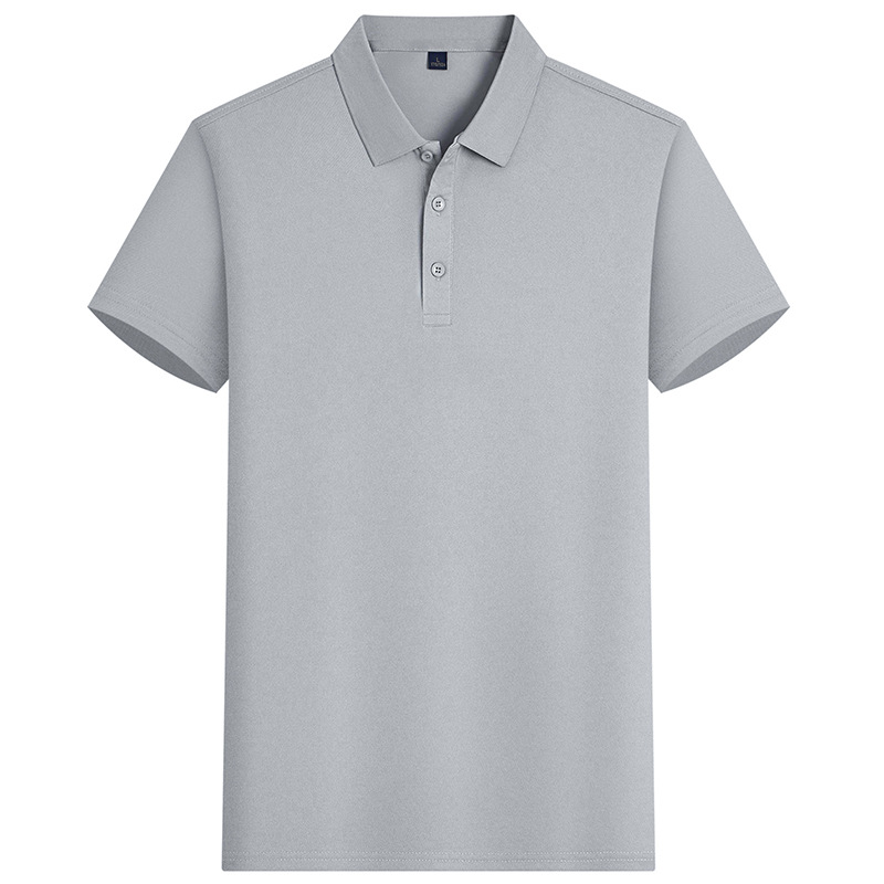 Summer Men's Short-sleeved Polo Shirt Simple Business Casual Solid Color Lapel T-shirt Comfortable Breathable All-match Paul Shirt