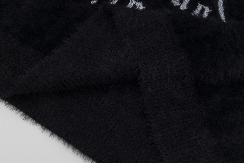 Vêtements pour hommes, design de niche de rue, sens du mohair, marque de mode Spider, style paresseux, pull décontracté ample_voghion.com