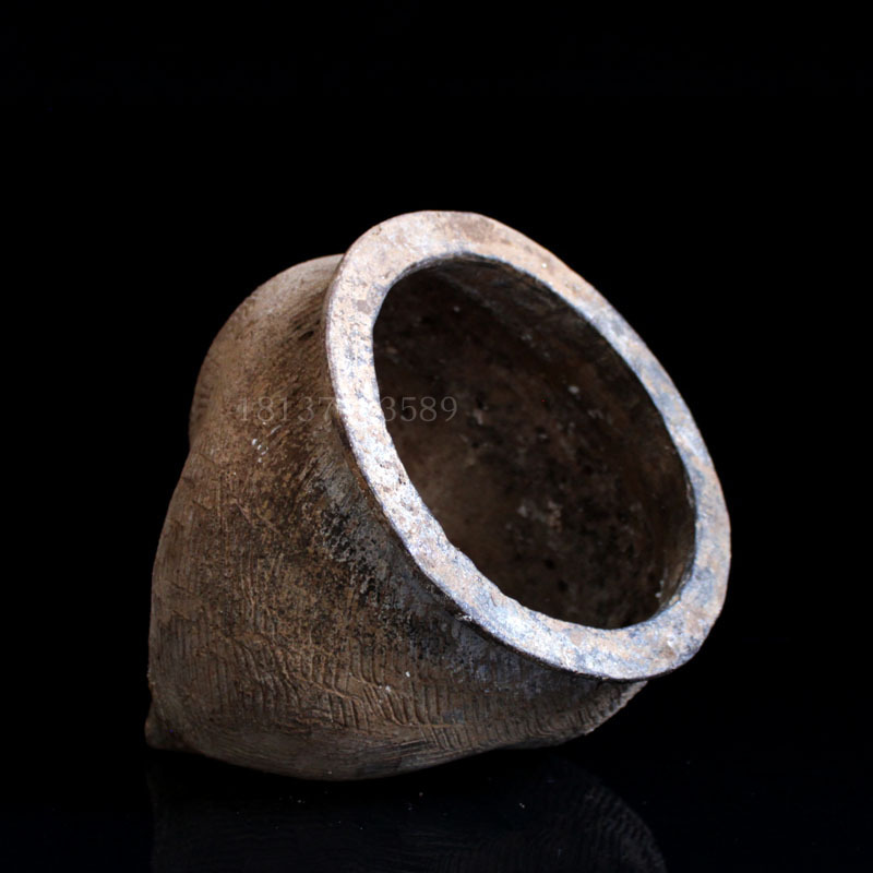 Neolithic Pottery Antique Tripod Ornaments Diliu Ancient Objects Replica Antique Collection Art Pottery Tripod Old Objects