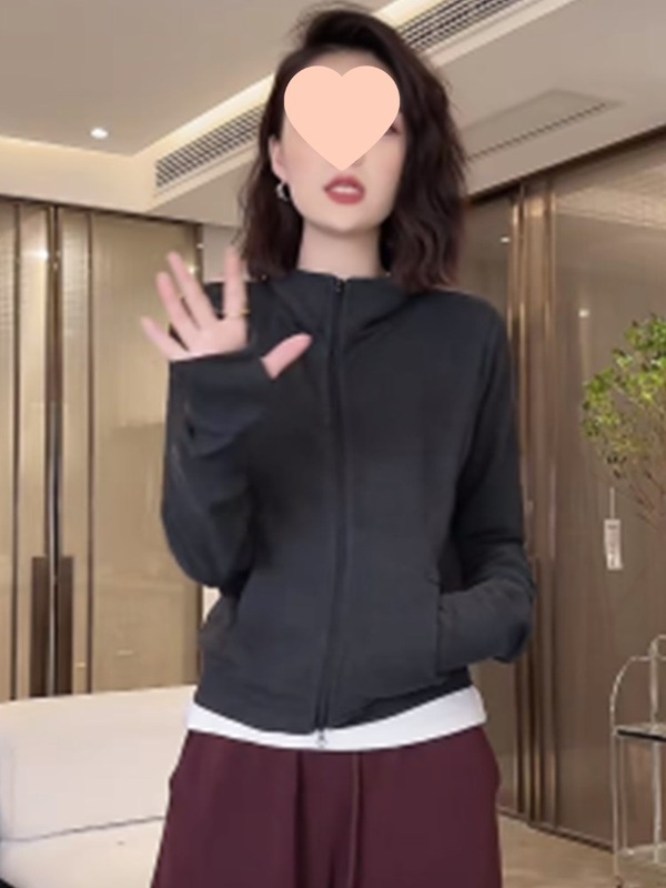 德绒卫衣女短款休闲立领外套春秋款2025新款冬季修身开衫拉链上衣|undefined