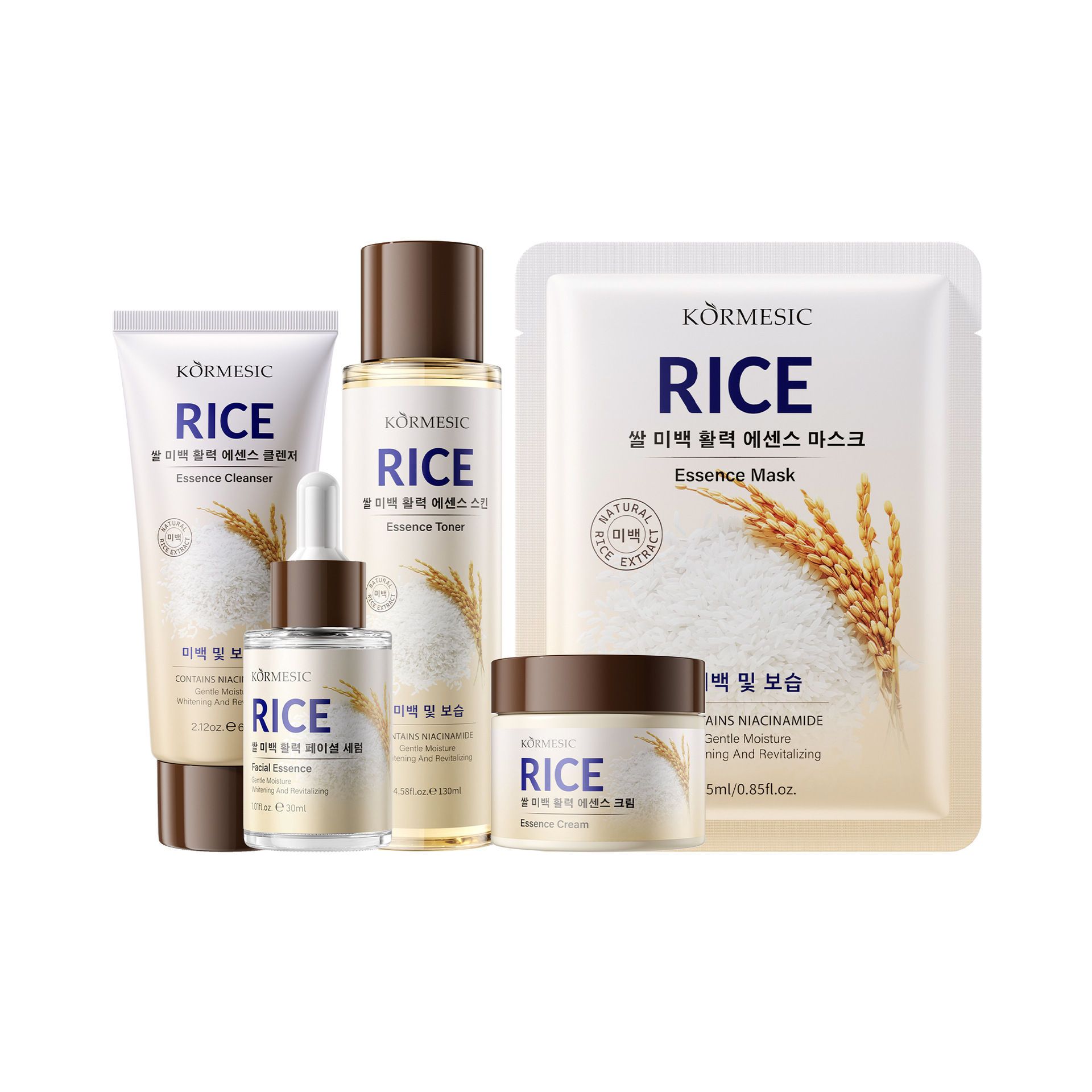 KORMESIC arroz rejuvenecimiento serie máscara facial hidratación piel tierna fábrica de comercio exterior transfronterizo al por mayor image 6