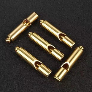 Loud and Compact Brass Whistle Outdoor Survival Equipment Military Fan Supplies Retro Referee Brass Survival Pendant Wholesale