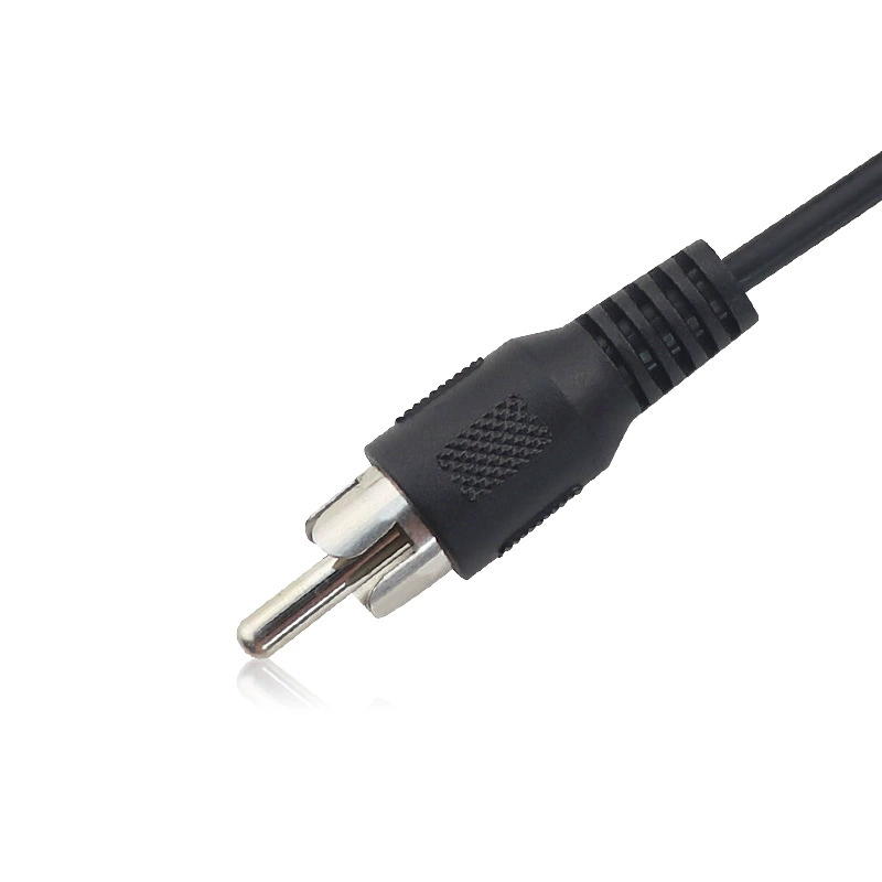 RCA черный лотусная головка аудиокабель AV аудиокабель 3.5 аудиокабель №24 одинарная лотусная головка лицом к цинку