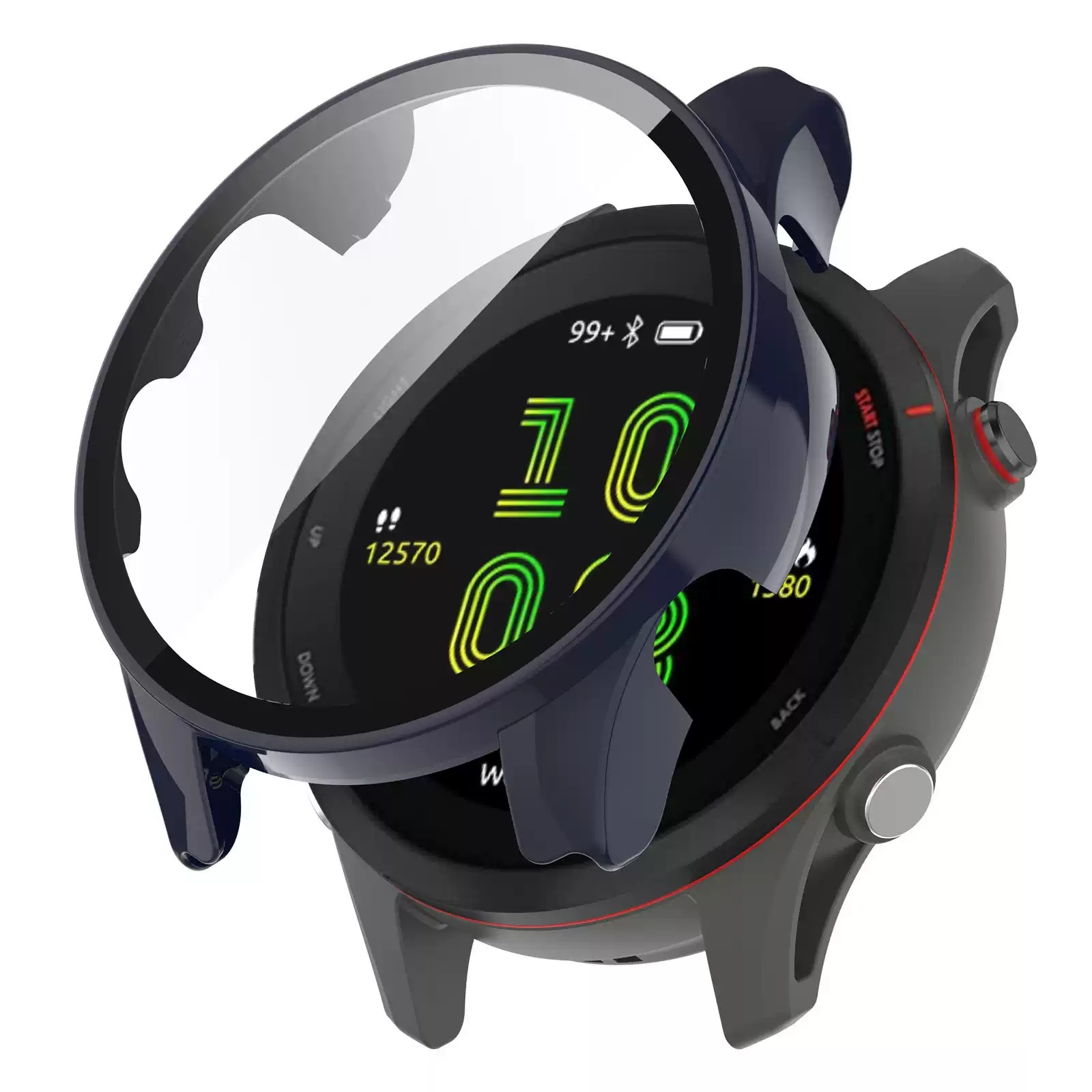Suitable for Garmin Forerunner265 watch case, 965 wristwatch case, F970 integrated case and film undefined