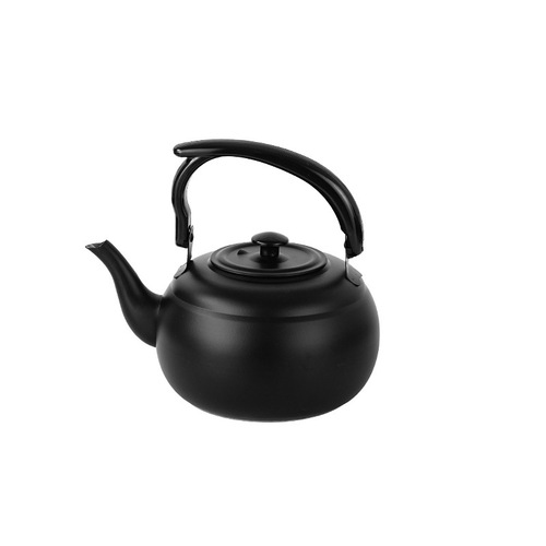 Stainless steel thickened teapot with filter mesh large capacity for hotels, restaurants, and commercial use, suitable for induction cookers