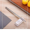 Non-slip square chopsticks stainless steel, 23cm