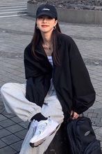 立领bf风工装薄款外套韩版宽松2025春款女装新款学生小个子风衣潮