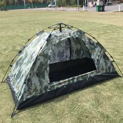 Tent, No Assembly Required, Avtomobil dam çadırları - digital-camouflage-silver-glue-coating-jungle-single-person-single-layer-21-automatic-tent