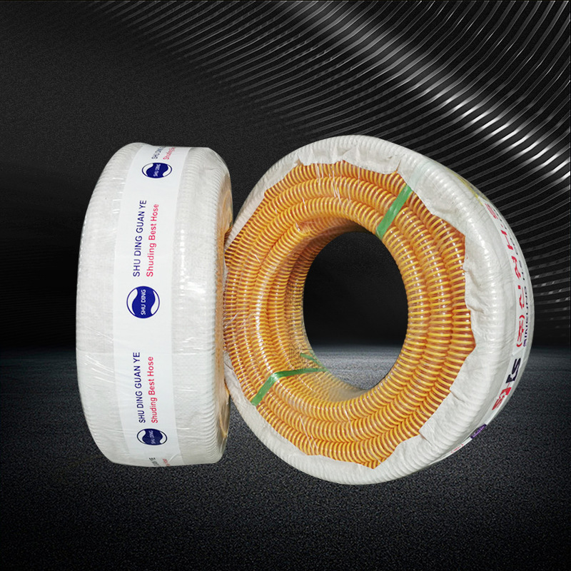 PVC plastic reinforced spiral tube corrugated reinforced plastic hose pressure resistant vacuum tube