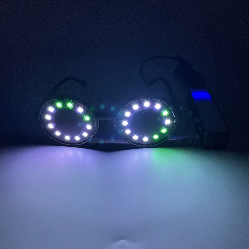 LED-спиральные светящиеся очки, мигающие очки для клуба, танцпола и сцены, реквизит для вечеринки, разноцветные очки в подарок