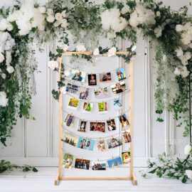 木制相框架装饰婚礼相框板木质圣诞站立图片拼贴板婚礼装饰照片架