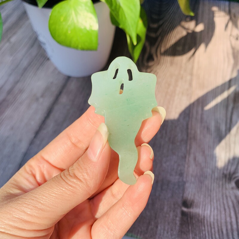 天然水晶多种材质原石雕刻幽灵鬼水晶配饰挂饰 图 3