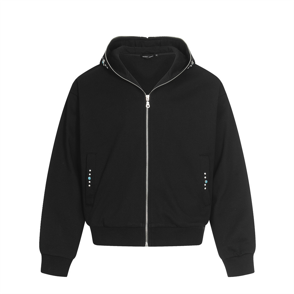 Kapuzenstrickjacke für Herren, trendiges Design, grünes Dekor, Hai-Hoodie-Sweatshirt-Jacke für Frühling und Herbst_voghion.com