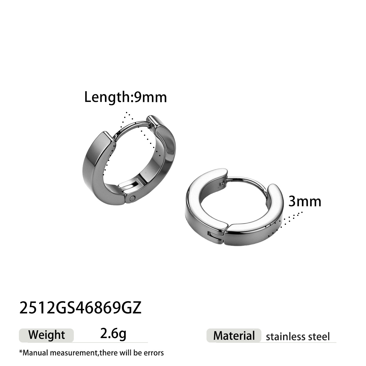 TENA Europa y los Estados Unidos venta caliente aretes redondos de acero inoxidable ligero lujo de alto nivel anillo sensorial geometría joyería pendiente transfronteriza