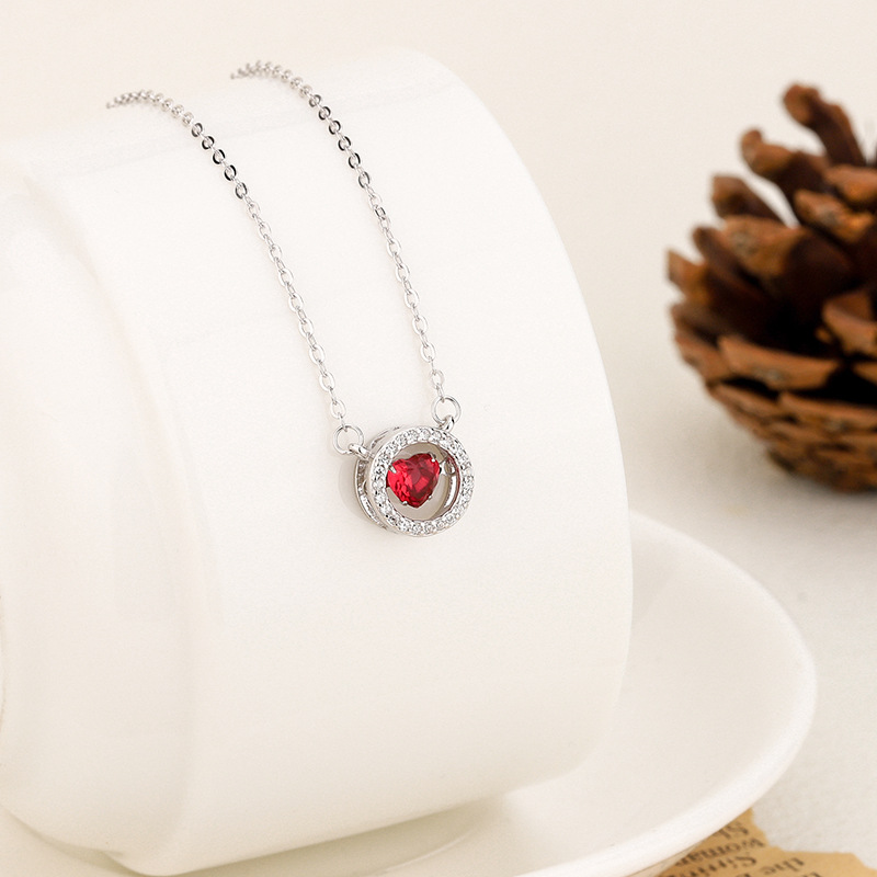 1 Pieza Plata De Ley 925 Geométrico Plata De Ley 925 Cadena Portacables Collar Colgante display picture 3