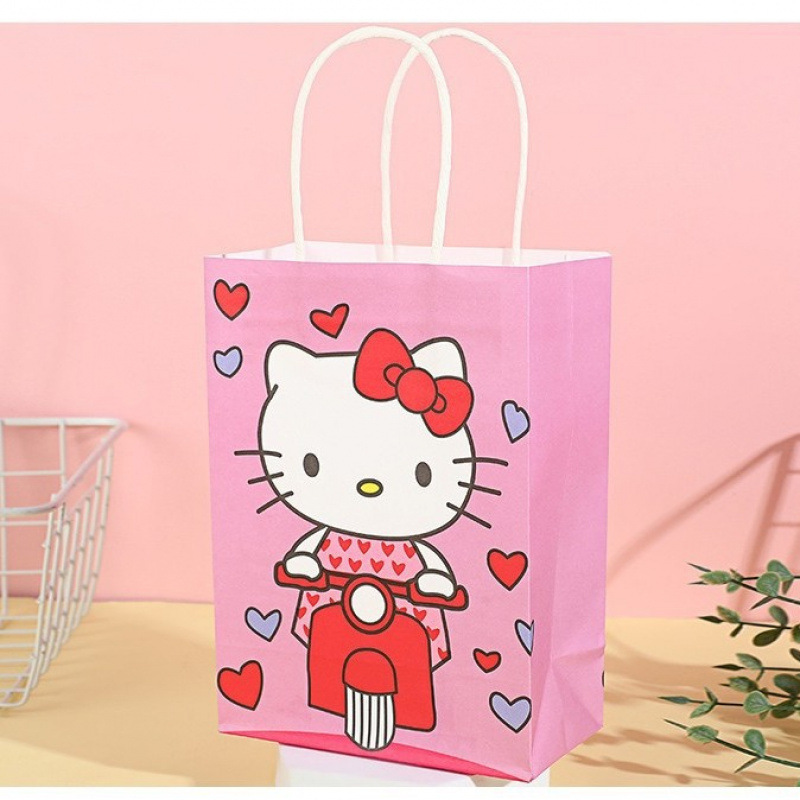 Bolsas de regalo de cumpleaños, bolsas de cartón cartón, bolsas de embalaje para llevar, bolsas de embalaje de regalo de fiesta para niños, bolsas de mano