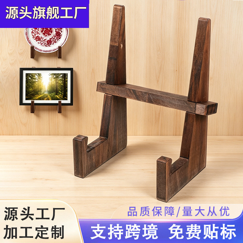 Wooden Kitchen Countertop Recipe Stand, Desktop Reading Book Stand, Photo Frame Display Stand, Kitchen Menu Display Stand