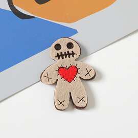 无纺布卡通可爱风婴幼儿服装服饰配件 姜饼人