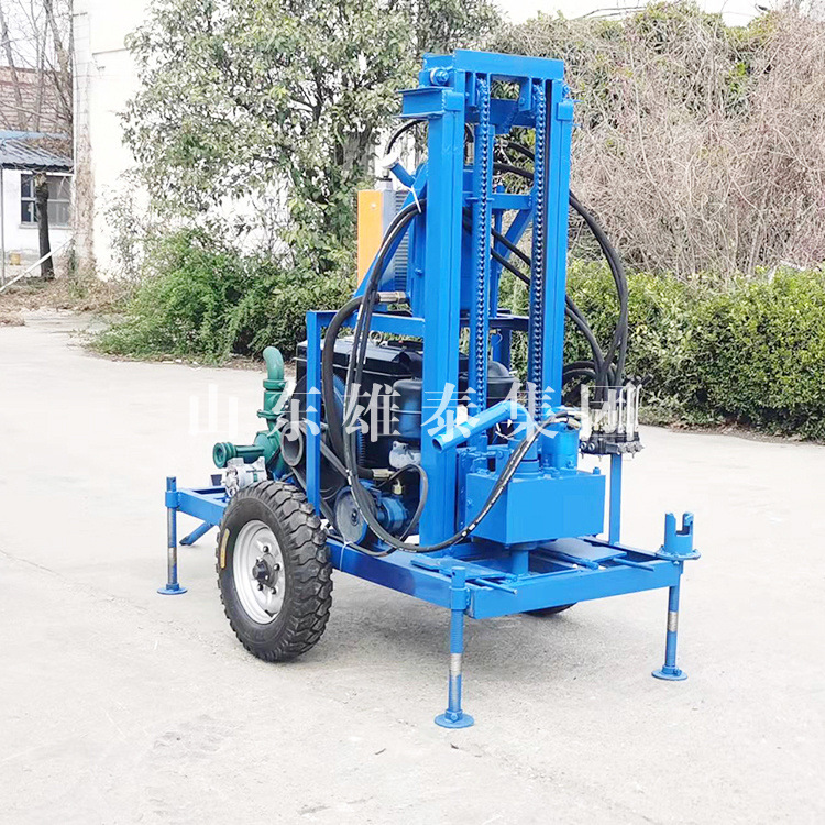 济宁雄泰液压水井钻机130米液压钻井机柴油机打井机农村吃水井
