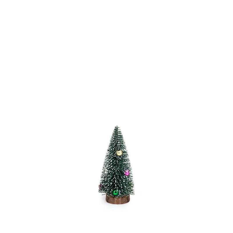 Велветовая настольная елка Christmas, снеговая вершинка с цветными жемчужными украшениями, 10–30 см