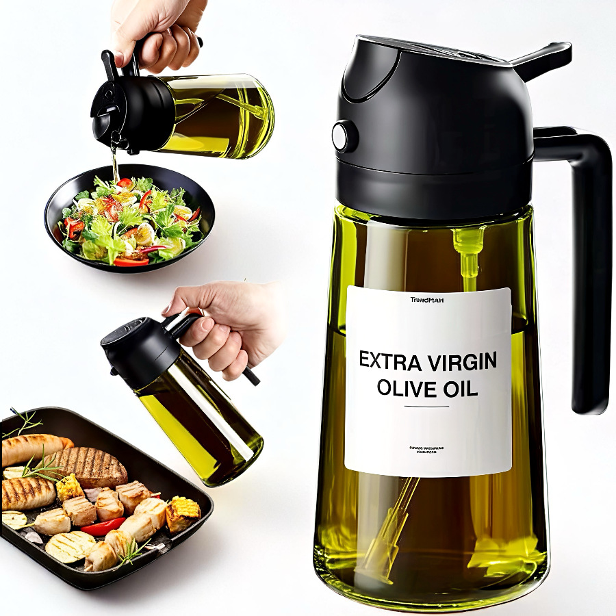 Fábrica de botellas de pulverización de doble propósito suministro directo de alta calidad de vidrio grueso anti-colgante a prueba de fugas botellas de pulverización a granel soporte personalizado