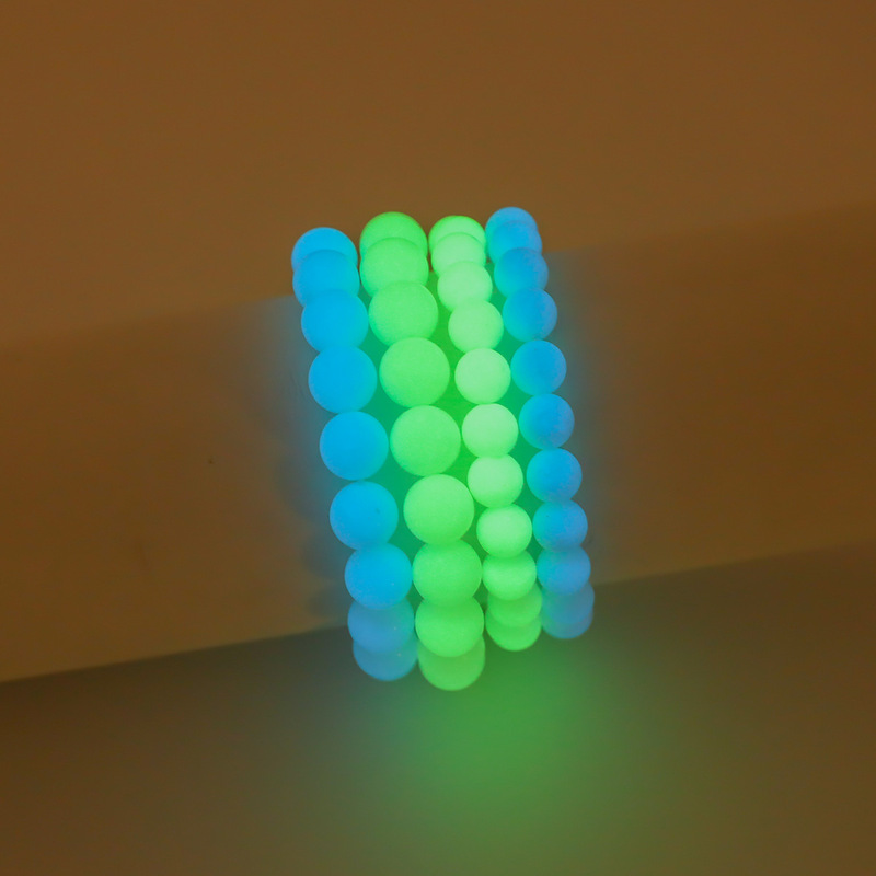 Cross-border hot-selling luminous beaded bracelet in the dark 8mm 10mm luminous stone beaded fashion bracelet jewelry