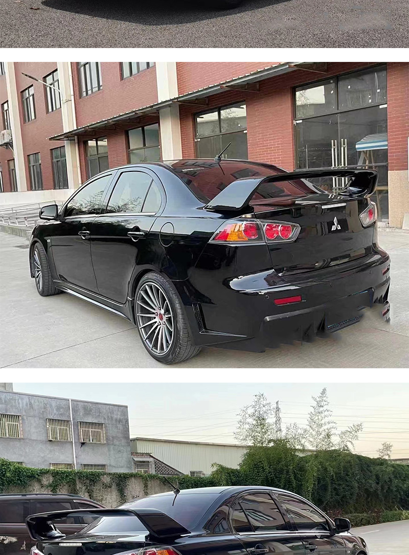 Suitable for Mitsubishi Lancer EVO rear spoiler modification, original Evolution high spoiler for track performance