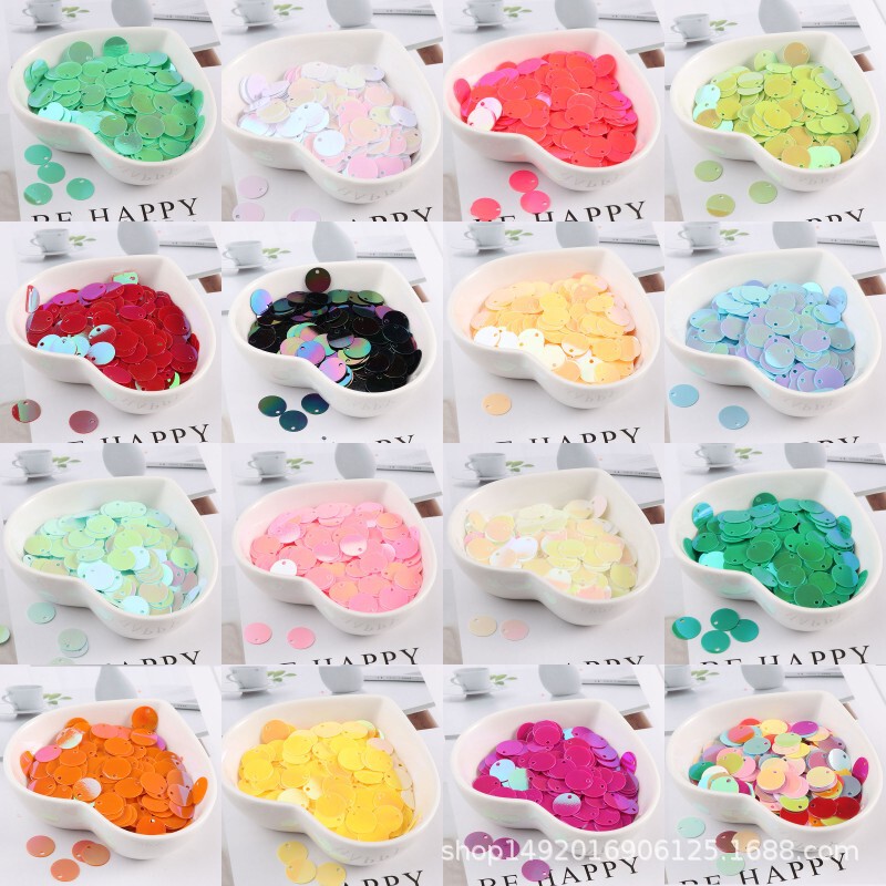 10g 6-50mm side hole bright AB color silver bottom laser single hole bead belly dance material factory wholesale