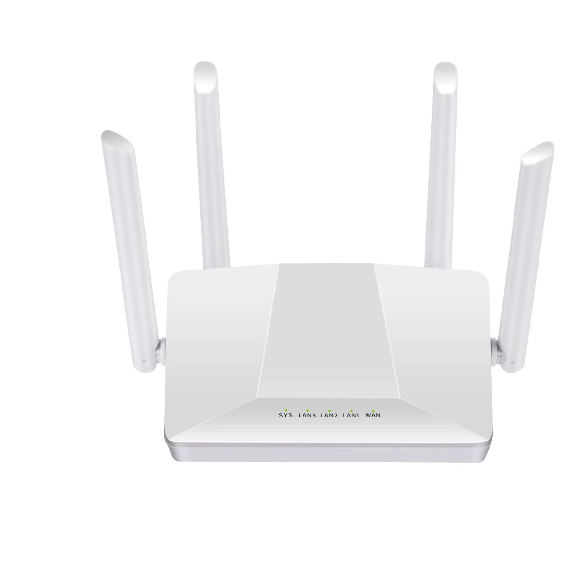 Универсальный двухдиапазонный WiFi маршрутизатор с четырьмя усиленными антеннами, 4 порта через стену 100М/1000М гигабит