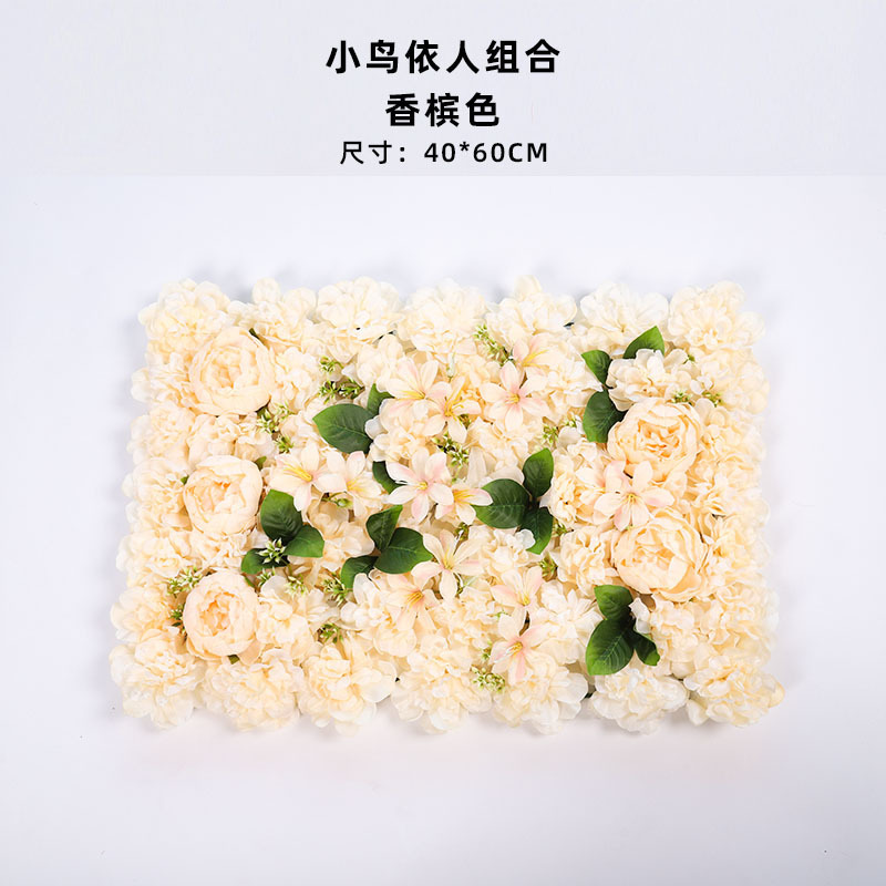 造花壁造花バラアジサイダリリ花立体背景壁窓造園結婚式結婚式装飾花列|undefined