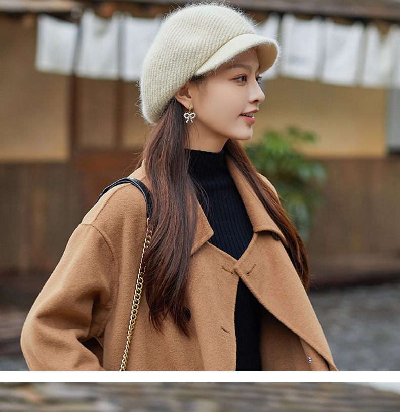 Gestrickte Damen Schiebermütze Mit Ohrenschutz Und Samtfutter_voghion.com