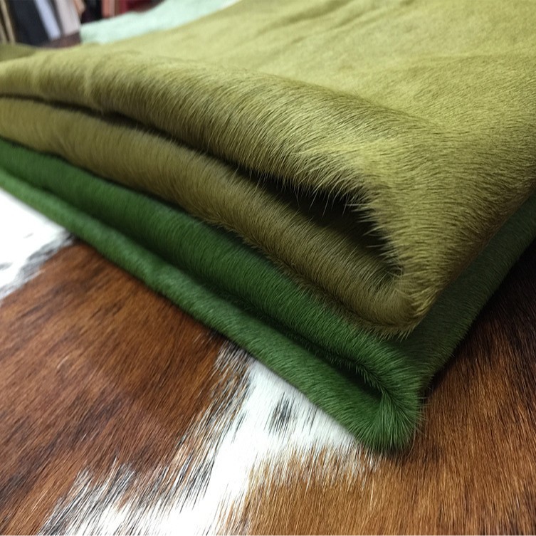 绿色马毛皮优质仿草皮色真马皮皮厂价直销建筑模型用多种颜色现货